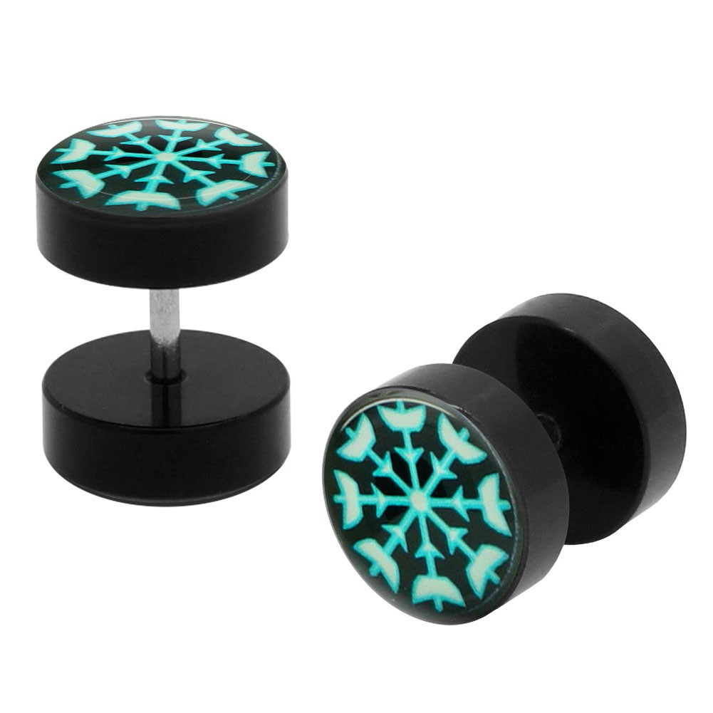2x10 mm Fakeplugs Fake Plug Fakes Tunnel Ear Stud Earring Fakepiercing eBay