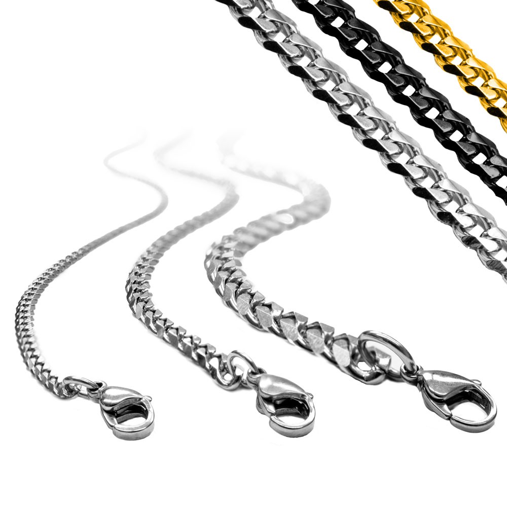 Soul-Cats Königskette Panzerkette Für Herren - Edelstahl Halskette In Gold Oder Silber